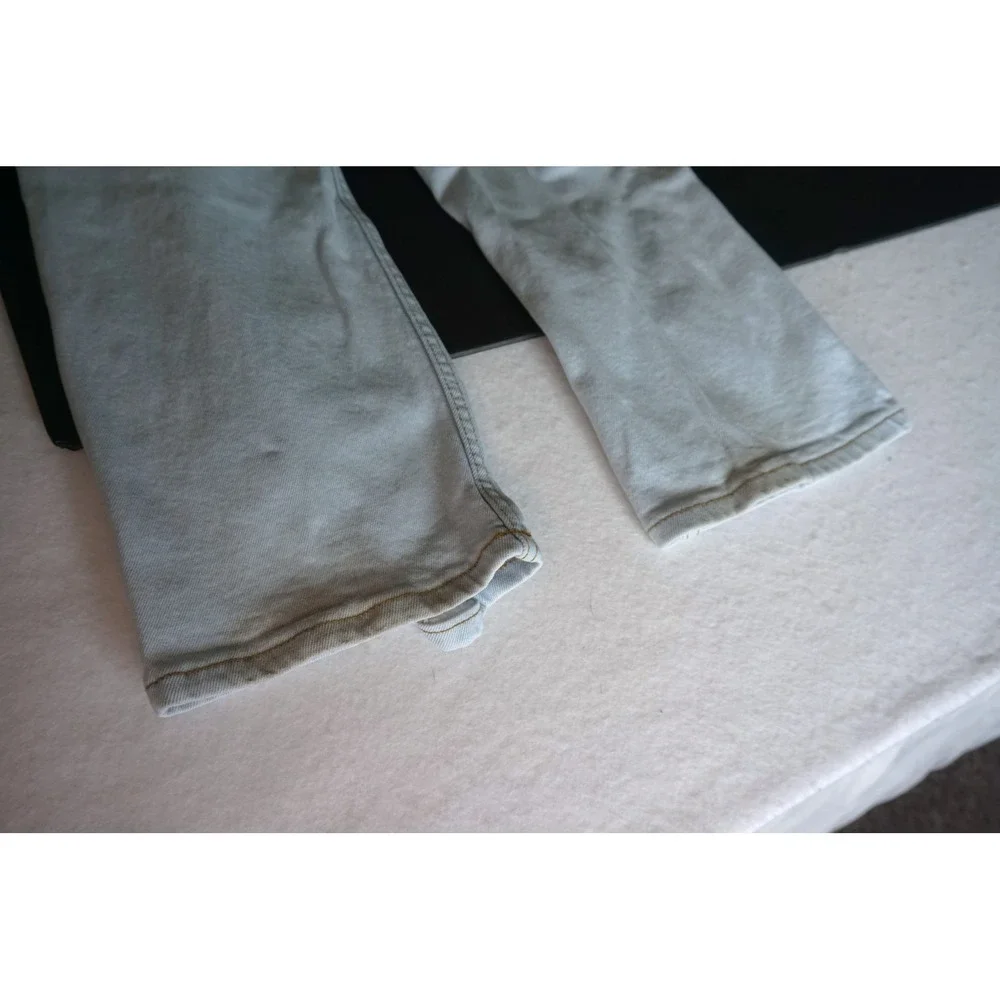 Vibrant M.i.U Light Wash Distressed High Rise Straight Leg Jeans EP1916 Size 5